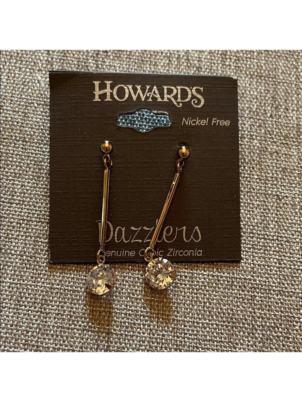 Gold Tone Dazzlers Earrings – Sparkling Statement Jewelry